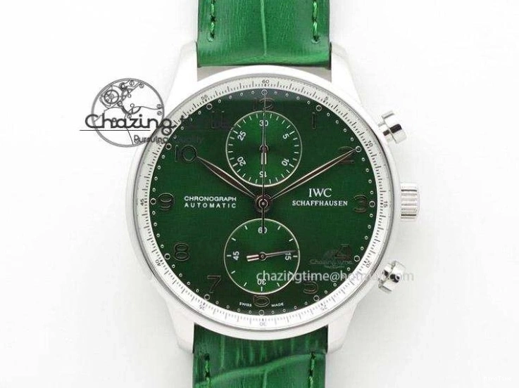 MIROTIME 0413 ZeroBulk Portuguese Real PR IW500715 SS AZF 1:1 Best Edition White Blue Dial on Blue Leather Strap A 7034